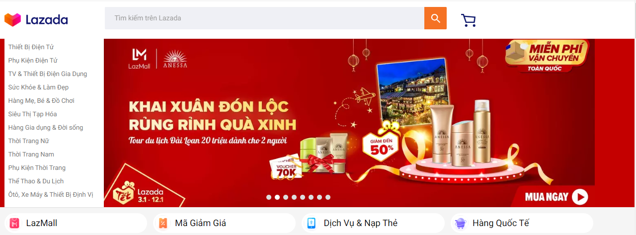 10 website thương mại điện tử hàng đầu Việt Nam 2019