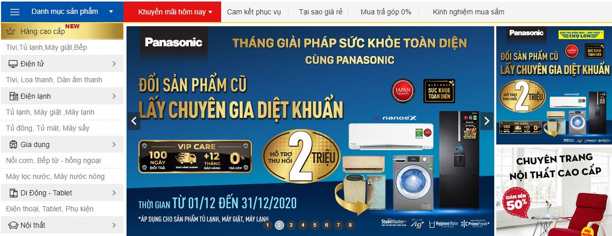 10 website thương mại điện tử hàng đầu Việt Nam 2020