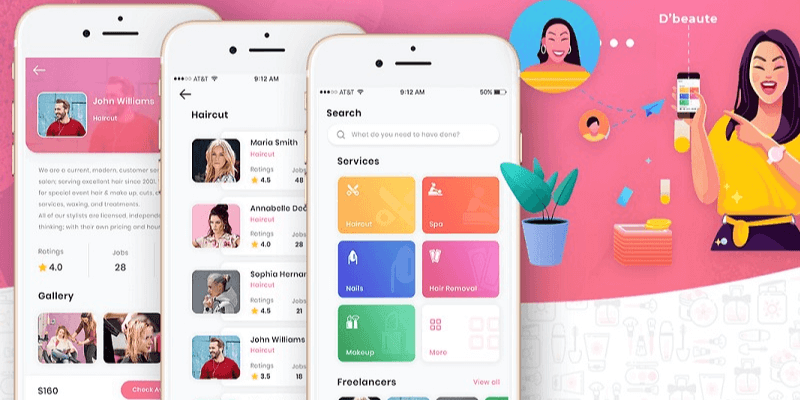 Thiết kế app spa thẩm mỹ viện - Thiết kế app Giai Điệu