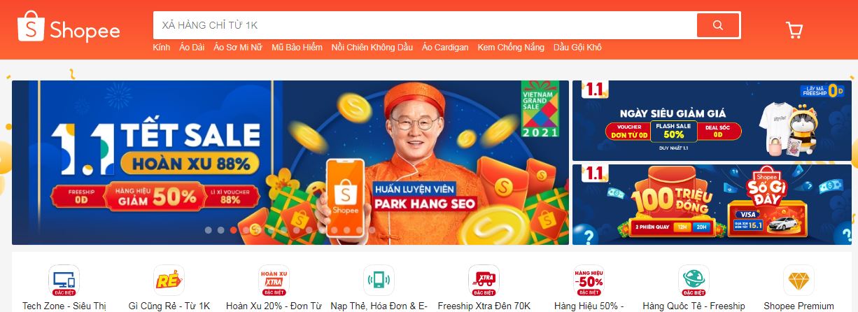top 10 website thương mại điện tử 2021