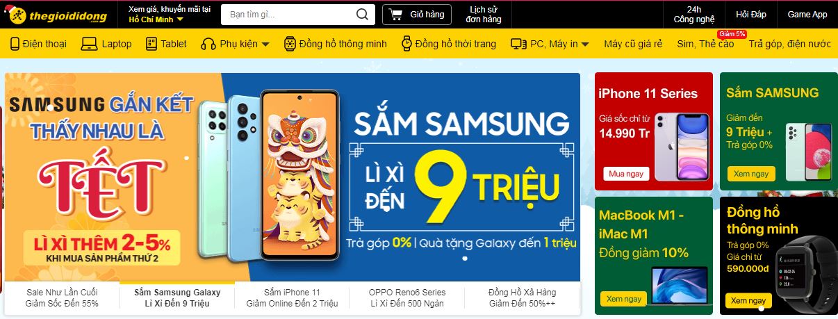 top 10 website thương mại điện tử 2021