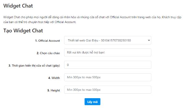 cách tích hợp chat zalo oa vào website