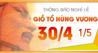 THÔNG BÁO LỊCH NGHỈ LỄ 30/4 - 01/05/2023 Thiết kế web Giai Điệu
